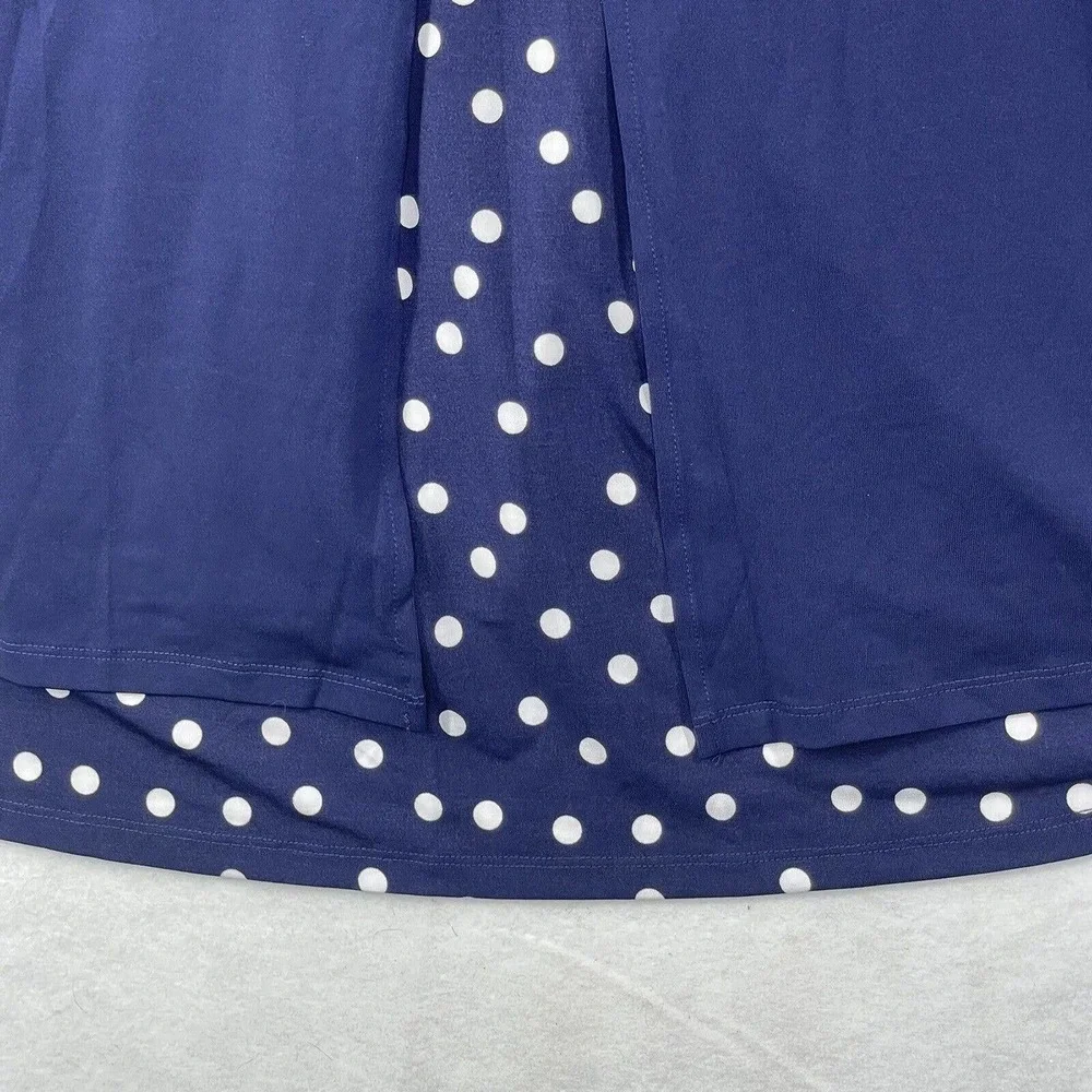 NWT Womens Plus Size‎ 30/32 Evans 4X Blue Isabelle Layered Tunic Top Blouse